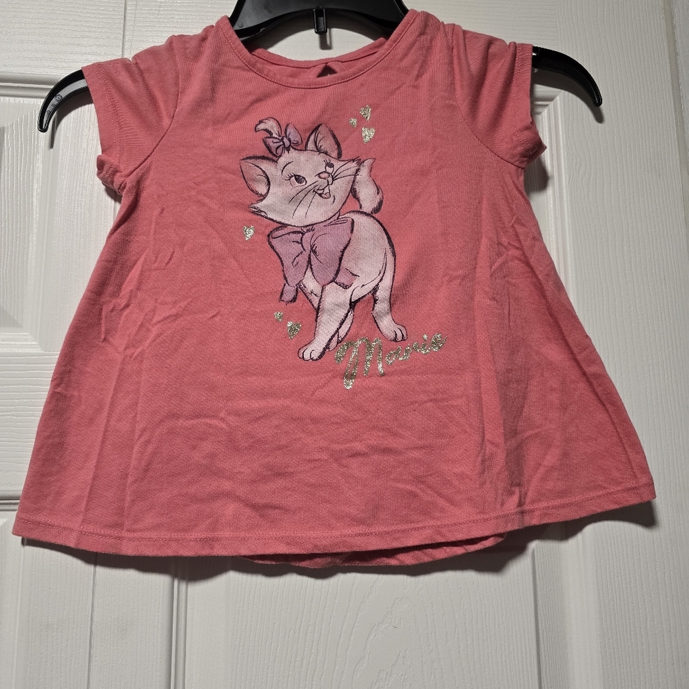 Disney Pink Marie Cat Kids Shirt